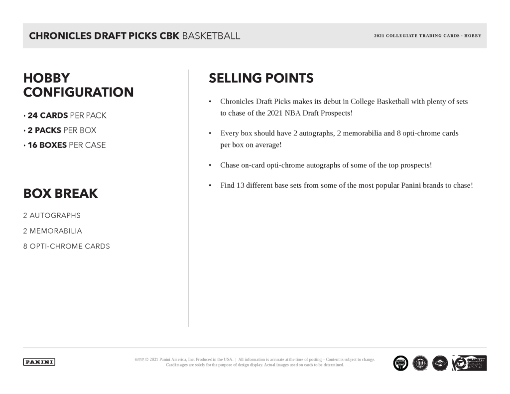 2021/22 Panini Chronicles Draft Picks Basketball Page 5