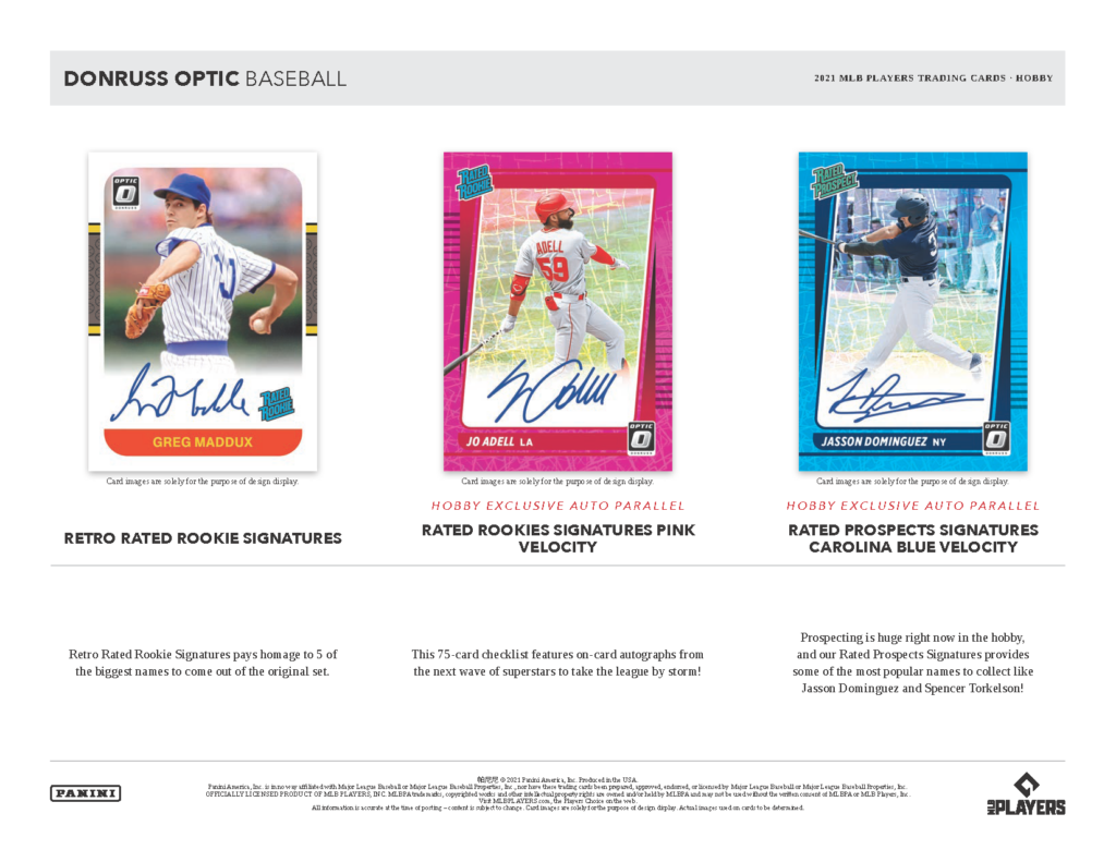 2021 Donruss Optic Baseball Page 2